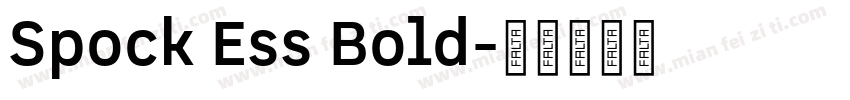 Spock Ess Bold字体转换
